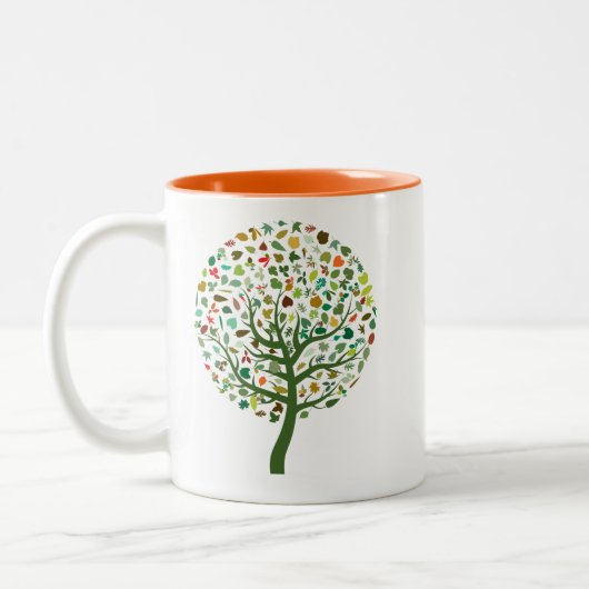 Greentree Öko planet Zweifarbige Tasse (Links)