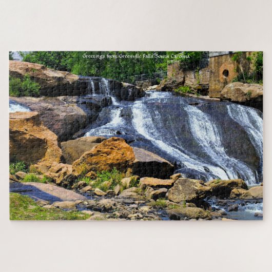 Greenville Falls South Carolina Jigsaw Puzzle (Horizontal)