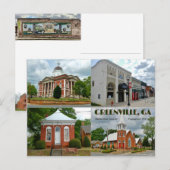 Greenville, GA Postcard Postkarte (Vorne/Hinten)