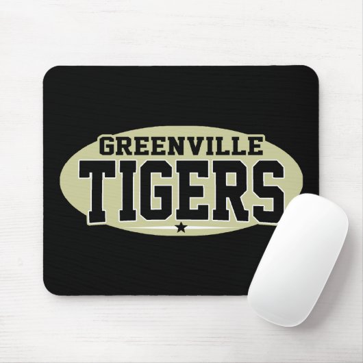 Greenville High School; Tigers Mousepad (Mit Mouse)