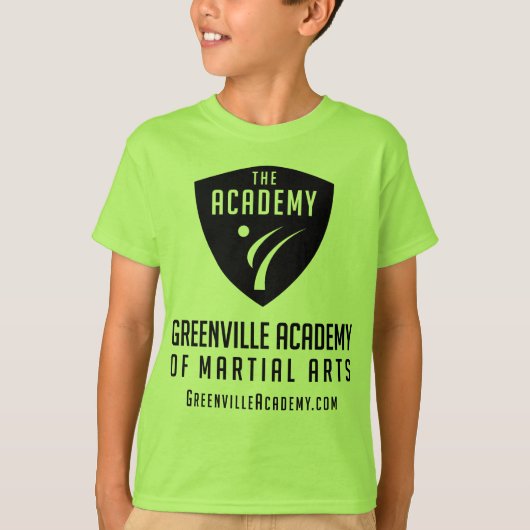 Greenville-Hochschulschwarz-Schild-Logo T-Shirt (Vorderseite)