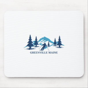 Greenville Maine Ski Resort Skifahren - Skifahrer Mousepad