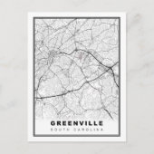 Greenville Map Postkarte (Vorderseite)