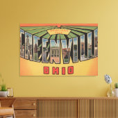 Greenville, Ohio - Große Buchstabenszenen Leinwanddruck (Insitu (Wohnzimmer))