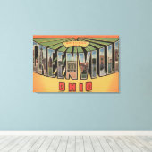 Greenville, Ohio - Große Buchstabenszenen Leinwanddruck (Insitu (Holzboden))