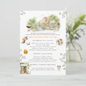 Greenville SC Bachelorette Weekend Itinerary Einladung (Stehend Vorderseite)