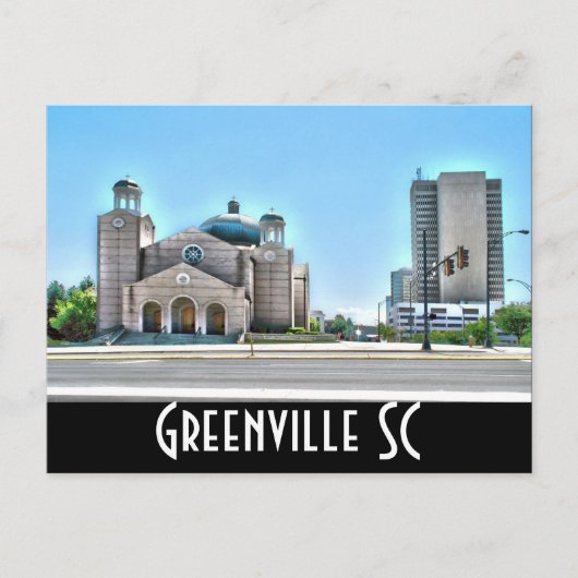 Greenville sc postkarte (Vorderseite)