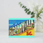 Greenville SC Vintag Greeting Postkarte (Stehend Vorderseite)