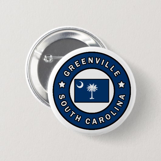 Greenville South Carolina Button (Vorne & Hinten)