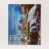 Greenville, South Carolina Downtown Reedy River Puzzle (Vertikal)