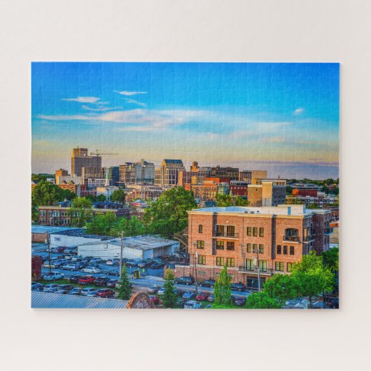 Greenville, South Carolina, Downtown Sunset Puzzle (Horizontal)