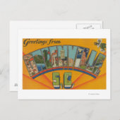 Greenville, South Carolina - Große Buchstabenszene Postkarte (Vorne/Hinten)