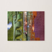 Greenville South Carolina Innenstadt Nacht Puzzle (Horizontal)