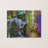 Greenville South Carolina Innenstadt Nacht Puzzle (Horizontal)
