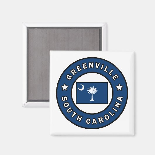 Greenville South Carolina Magnet (Vorderseite/Rückseite)