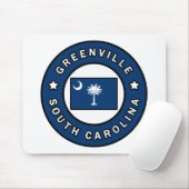 Greenville South Carolina Mousepad (Mit Mouse)