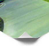 Greenville South Carolina Reedy River bei Nacht Poster (Ecke)