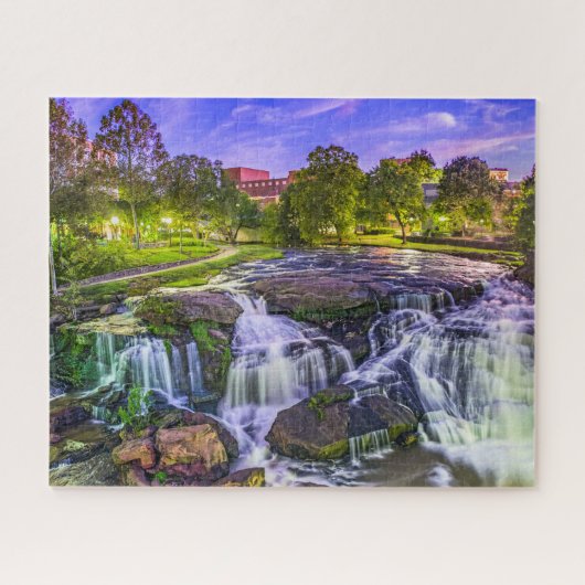 Greenville, South Carolina Reedy River Downtown Puzzle (Horizontal)