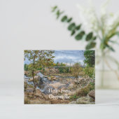 Greenville South Carolina Reedy River Falls Park Postkarte (Stehend Vorderseite)