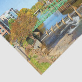 Greenville, South Carolina Reedy River Seidenpapier (Ausschnitt)