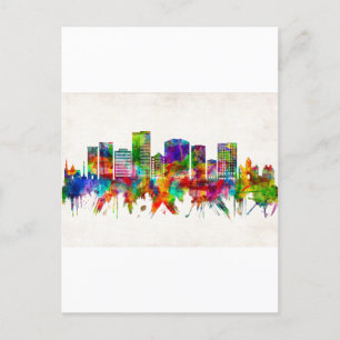 Greenville South Carolina Skyline Einladungspostkarte