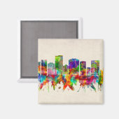 Greenville South Carolina Skyline Magnet (Vorderseite/Rückseite)