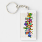 Greenville South Carolina Skyline Schlüsselanhänger (Vorderseite)