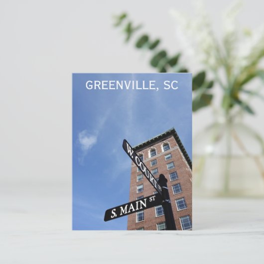 Greenville South Carolina Travel Foto Postkarte (Stehend Vorderseite)
