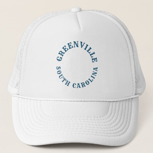 Greenville, South Carolina Truckerkappe (Vorderseite)