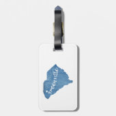 Greenville South Carolina Wood Grain Gepäckanhänger (Rückseite vertikal)