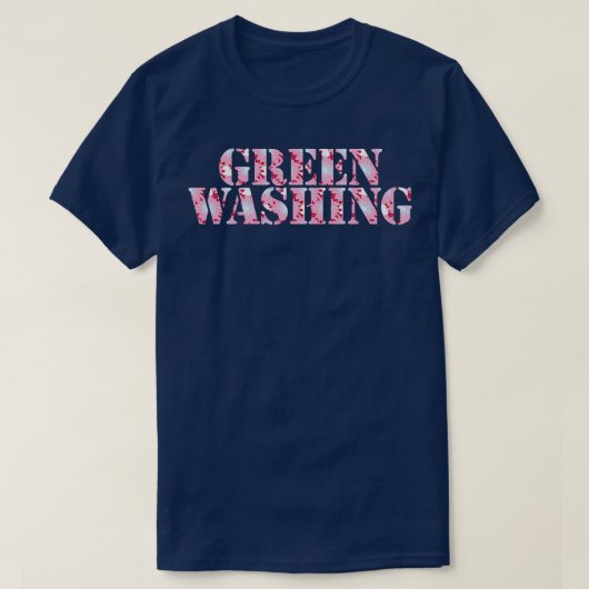 Greenwaschtypografie T-Shirt (Design vorne)