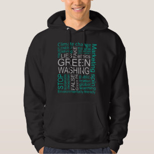 Greenwash-Fake lügt Täuschung Hoodie