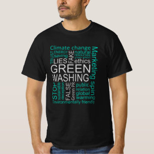 Greenwash-Fake lügt Täuschung T-Shirt