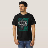 Greenwash-Fake lügt Täuschung T-Shirt (Vorne ganz)