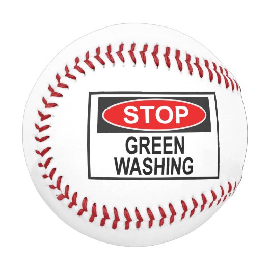 Greenwash-Zeichen beenden (1) Baseball (Vorderseite Links)