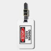 Greenwash-Zeichen beenden (1) Gepäckanhänger (Vorderseite vertikal)
