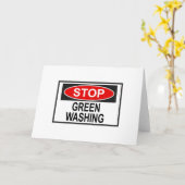 Greenwash-Zeichen beenden (1) Karte (Gelbe Blume)