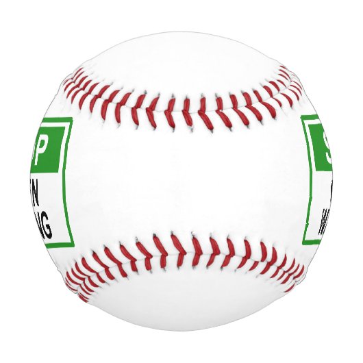 Greenwash-Zeichen beenden Baseball (Vorderseite)