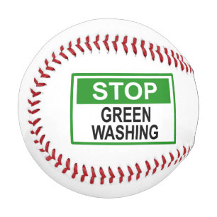 Greenwash-Zeichen beenden Baseball