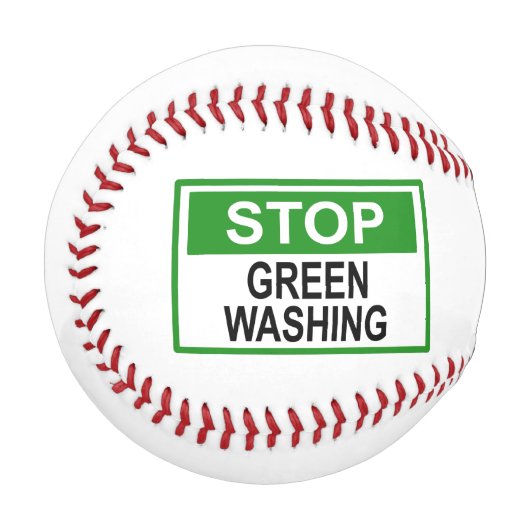 Greenwash-Zeichen beenden Baseball (Vorderseite Links)
