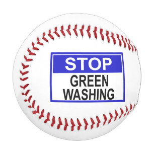 Greenwash-Zeichen beenden Baseball