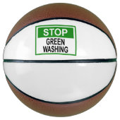 Greenwash-Zeichen beenden Basketball (Vorderseite)