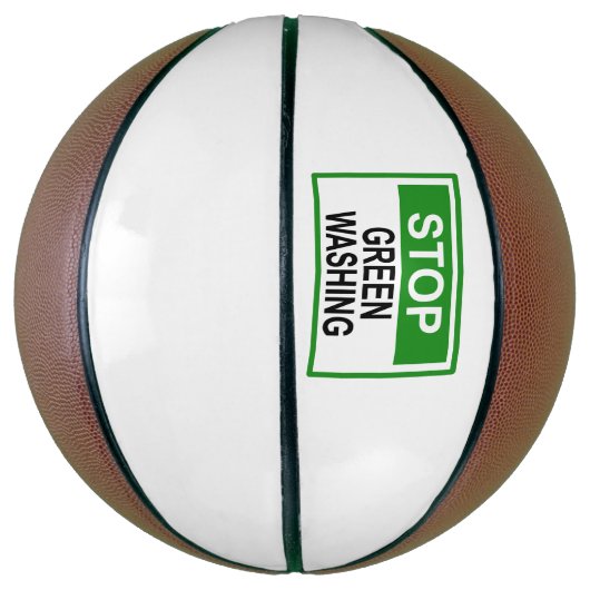 Greenwash-Zeichen beenden Basketball (Vertikal)
