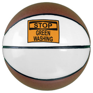 Greenwash-Zeichen beenden Basketball