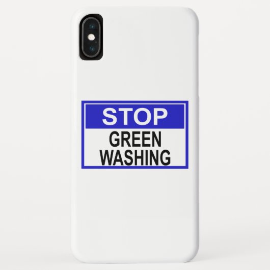 Greenwash-Zeichen beenden Case-Mate iPhone Hülle (Rückseite)