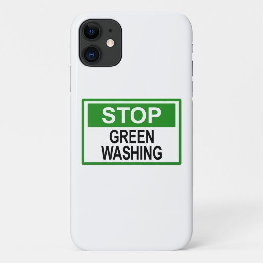 Greenwash-Zeichen beenden Case-Mate iPhone Hülle (Rückseite)