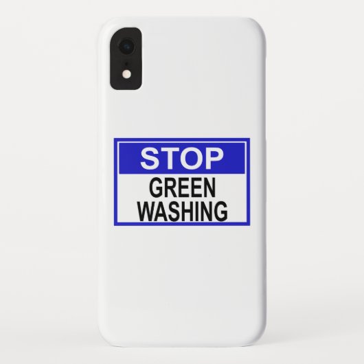 Greenwash-Zeichen beenden Case-Mate iPhone Hülle (Rückseite)