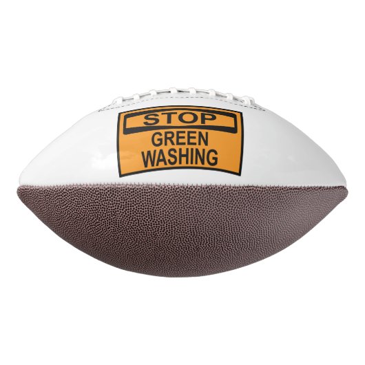 Greenwash-Zeichen beenden Football (Gedreht 270)