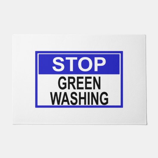 Greenwash-Zeichen beenden Fußmatte (Vorderseite)