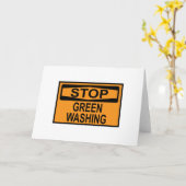 Greenwash-Zeichen beenden Karte (Gelbe Blume)